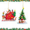 2 Stück Weihnachtsbaum Hängende Dekoration,Weihnachten Deko,Weihnachtsanhänger 2D Elf Christmas Decorations,2025 Lustige Christbaumschmuck,für Home Decorations