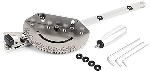 Holzbearbeitungswerkzeug, Aluminium-Gehrungslehre mit Schiebegriff für Tischkreissäge, Bandsäge, Frästisch