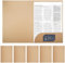6 Stück Präsentationsmappe A4, 350g/m² Kraft Dokumentenmappe, Ordner mit Tasche A4, Dokumentenmappe A4 Pappe mit Visitenkartenschlitz, Pappordner Papierkram Organizer, für Büro Schule Zuhause