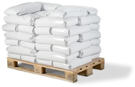 Streukies 2-4 mm im 25kg PE- Sack auf Palette | natürliches Winterstreugut | umweltfreundliches Streumittel (1000, Kilogramm)