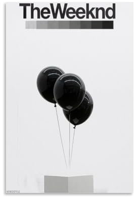 House of Balloons The WeekndArtist Albumcover Poster Leinwand Gemälde Poster Ölgemälde Druck Poster Kunstalbum Home Painting Wohnzimmer Dekoration Leinwand Art Deco Wanddekoration 30 x 45 cm
