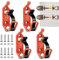4 X 17-40mm Axthalter Dachträger Schaufelhalter Dachträger Schaufel Halterung Wandmontagehalterungen Zubehör Spannverschluss Gummi Verschlusslager für Lastwagen Auto Boot Werkzeug Spaten Orange
