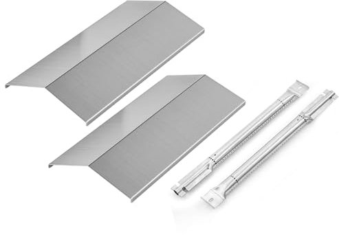 Heizplatten Ersatz für Nexgrill 2 Brenner Grill Ersatzteile 820-0033 Flame Tamer Megamaster 820-0033M Teile Hitzeschild Grillteile Brenner 04005820A0 10000687A0 NEX04005820A0 NEX10000687A0