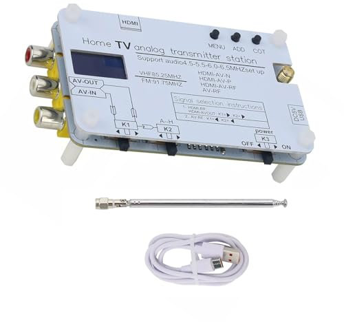 Trasmettitore analogico TV di frequenza ultraelevata di VHF, adattatore coassiale di RCA del modulatore di rf