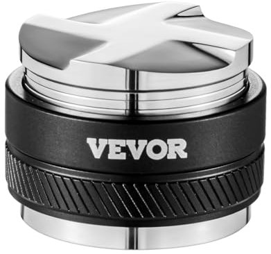 VEVOR Kaffeeverteiler 2 in 1 verstellbarer Espressoverteiler (58 mm) mit fächerförmiger Basis, Kaffeeverteiler Kaffee Distributor 304 Edelstahl mit leicht zu zerlegendem Design