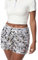 Shorts Pailletten-Short für Frauen Sexy Festival-Shorts Glitzernde Hotpants Metallische für LäSsige HeißE Rave-Party-Hose (DE/NL/SE/PL, Alphanumerisch, Einheitsgröße, Regular, Regular, M, Silber)