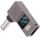 NFHK USB C to DC Adapter,USB C Female to DC 7.4x5.0mm DE Barrel Jack Plug PD 100W Laptop Fast Charging Adapter with Wattage Display
