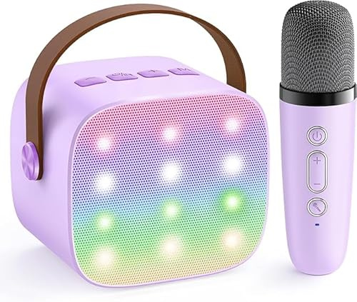 Kidara SingStar - Altavoz de karaoke y micrófono inalámbrico para niños pequeños, Bluetooth, portátil, para niñas y niños, regalo perfecto de cumpleaños a partir de 4, 5, 6, 7, 8, 9, 10 años en