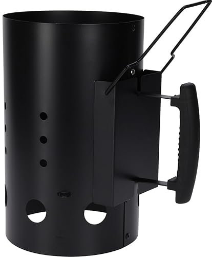 Bambelaa! Accendifuoco a carbone, carbone di accensione, per barbecue, camino, barbecue, barbecue, barbecue, carbone, accendifuoco a carbone, accessorio XXL, grande con doppio manico, circa 19 x 30,5