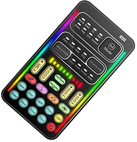 NUOBESTY 1 Satz Mini-Soundkarte lustiger Stimmwechsler tragbare Stimme klein Gerät multifunktionswerkzeug Telefon-Sprachwechsler Stimmverzerrer Mini-Soundwechsler Plastik