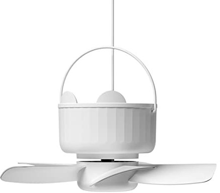 Ventilatore a baldacchino USB da 17,8 cm con gancio Opzionale Timing Ventilatore da soffitto Ventilatore da tenda Ventilatore a soffitto 3 velocità per dormitorio camera da letto comodino