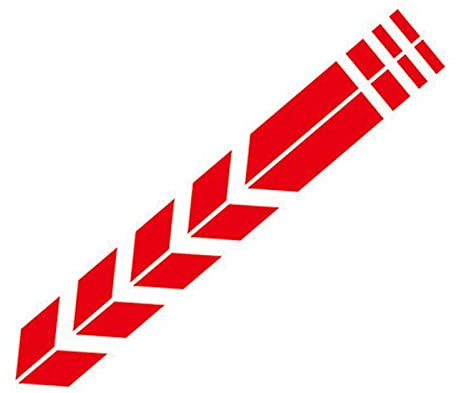 Fahrradaufkleber, Fahrrad Sticker 3 stücke Fahrrad reflektierender Aufkleber Motorrad Rahmen vordere Gabel abziehbänder MTB Dekor(Red)