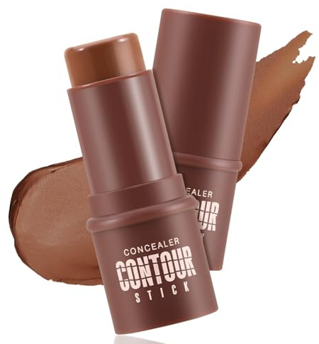 Boobeen Cream Contour Stick, verschmelzbarer matte Bronzer Stick, vielseitige Gesichts-Makeup, einfach aufzutragen mit aufbaubarer Deckkraft, langanhaltend & schweißresistent