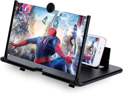 BAONUO 16 Zoll Handy vergrößerungs Bildschirm, 3D HD Handy Bildschirmlupe Vergrößerung, Anti-Blaulicht Bildschirm Lupe für alle Smartphones für das Ansehen von Filmvideos