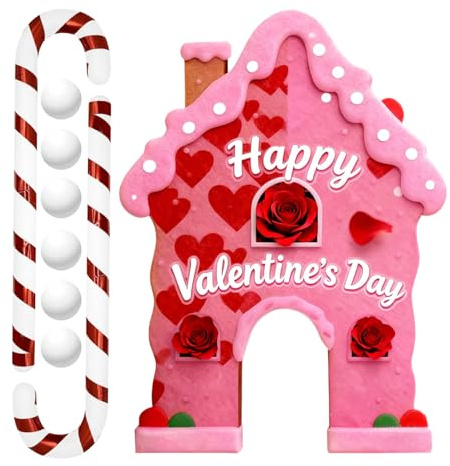 Generisch Golfspiel Zum Valentinstag,Indoor Spiel Zum Valentinstag | Mini Golfplatz Mit Bällen Und Schlägern | Perfekt Geeignet Für Golfer, Paare, Familie, Party Und