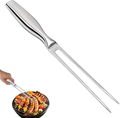 Premium Stainless Steel Carving Fork for Meat, BBQ Meat Fork, Stainless Steel Meat Fork, Dishwasher Safe Meat Lifting and Serving Fork Ideal for Turkey, Roasts, Barbecues and Dinner Parties