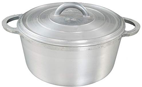 Dutch Pot Caribbean Jamaican Saucepan Dutchie Heavy Aluminium 24 CM / 4 LITRE