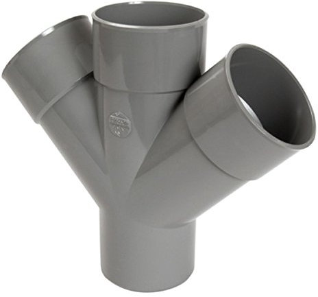 NICOLL COV50166 Culotte à 45 Ø 100 mm-mâle/Femelle-Double parallèle-RT14