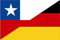 U24 Aufkleber Chile-Deutschland Flagge Fahne 12 x 8 cm Autoaufkleber Sticker