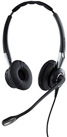 Jabra B2B BIZ 2400 II Duo USB NOUVELLE GENERATION Micro 82 E-STD, Antibruit, Connexion Bluetooth pour téléphone GSM Noir