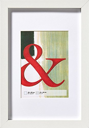walther design Bilderrahmen weiss 10 x 15 cm Echtglas Stockholm EA015W
