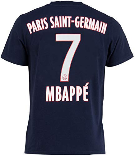 Paris Saint-Germain T-Shirt, Kylian Mbappé, offizielle Kollektion von Paris Saint Germain -Erwachsenengröße XL blau