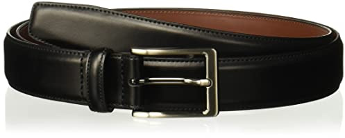 Perry Ellis Herren Amigo Ledergürtel Gürtel, Schwarz, 34