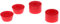 MagiDeal 2-Set Skateboard Longboard Bushings Set 90A, Rot