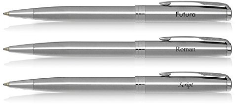 Parker Kugelschreiber Sonnet mit individueller Gravur Edelstahl (chromfarbene Zierteile)