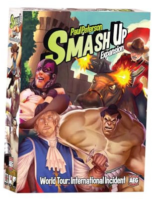 Alderac Entertainment Group | Smash Up World Tour International Incident | Card Game for 2 tot 4 Players in English | Standalone Expansion | Ages 14+