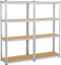 Yaheetech 2X Lagerregal 160x 80 x 40 cm Schwerlastregal 4 MDF-Platten Kellerregal Steckregal Werkstattregal