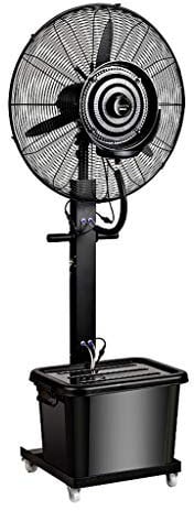 Commercial High-Velocity Outdoor Indoor Mist Fan Black Industrial Cool, Free Tax, Pedestal Fan,Industrial Humidifying and Cooling Spray Fan with Water Cooling for Home, Commercial