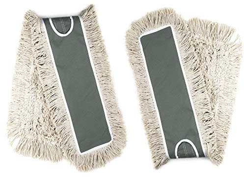 JINCLEAN 2 Packs of 36 Industrial Class Cotton Floor Mop Refills | (2 Packs of 36 Mop Refills)