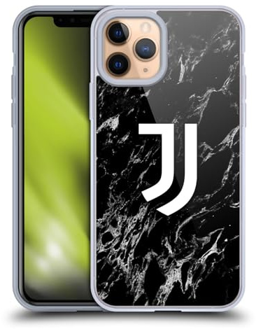 Head Case Designs Offizielle Juventus Football Club Schwarz Marmor Soft Gel Handyhülle Hülle kompatibel mit Apple iPhone 11 Pro