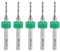 sourcing map PCB Drill Bits 1.3mm Tungsten Carbide Rotary Tool Jewelry CNC Engraving Print Circuit Board Micro Drill Bits 1/8 Inch Shank 5 Pcs