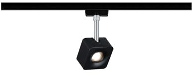 Paulmann Hochvolt-Schienensystem-Leuchte URail fest eingebaut 8W LED Schwarz (matt), Chrom
