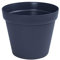 botle Blumentopf Pflanzkübel rund Topf Übertopf Kunststoff Terracotta Fensterbank Terasse Garten Wintergarten 8 Farben 4 Größen (anthrazit, 26 cm)