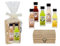 Lote de 12 Cajas de Mimbre-Bambú + Cinta y Bolsa Celofán con 2 Botellas de Licores La Rivera (A ELEGIR). Regalos Originales. Detalles de Bodas, Bautizos, Comuniones y Eventos. (SURTIDOS)