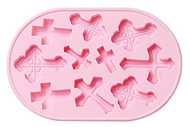 silicona en forma cruz para hacer cubitos hielo o chocolate.