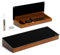Tableau blanc de bureau en verre noir effaçable à sec avec organiseurs en bois pour petites fournitures de bureau, tableau blanc de bureau avec tiroir pour la maison et le bureau, accessoires inclus