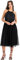 Maya Deluxe Women's Damen Womens Ladies Midi with Halter Neck Tulle for Evening Graduation Prom Wedding Ball Gown Bridesmaid Dress, Black, 54
