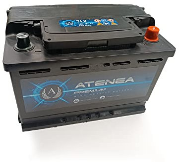 Batería de Coche, Atenea Premium AT700, 74Ah, 12V, 680 A, Standard, Para vehículos sin sistema Start-Stop