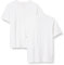 Amazon Essentials Men's Slim-Fit Short-Sleeve Cotton Henley T-Shirt, Pack of 2, White, L