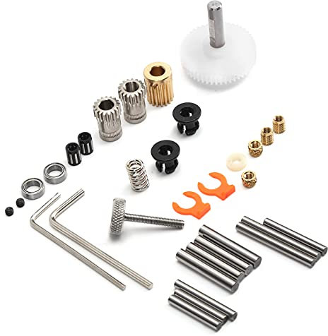 Bmg Extruder, Vernickelungs-Kit, Extruder-Zahnrad, DIY 3D-Drucker-Kit, 3D-Drucker-Zahnrad-Kit, Direktantrieb, Basis-Set, Metall-Extruder-Zahnrad-Set, Zubehör-Ersatz