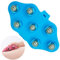 VntMQP Ball Body Massage Handschuhe, Portable Body Massager Rollen, Palm Shaped Massage Handschuhe, Massagehandschuhe mit Kugeln, Metall Ball Massager