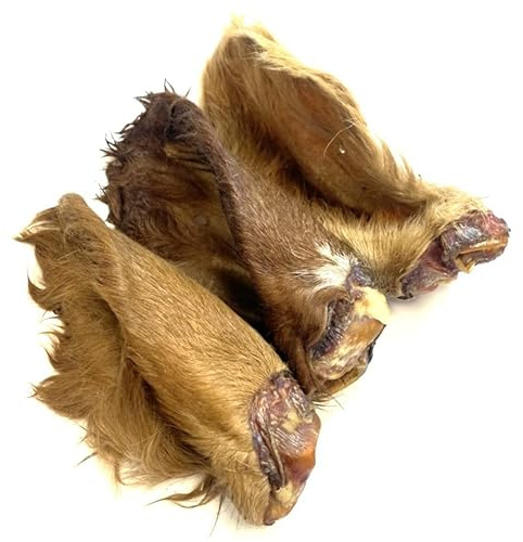 Maltbys' Stores 5x Cows Ears with Hair (Fur) 100% Beef Natural Dog Treats Chews [DCP]