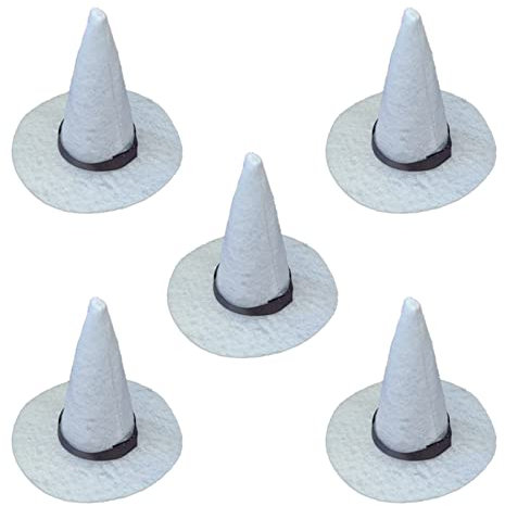 Hexenhüte und Besen, kleine Hexenhüte zum Basteln, dekorativer Hexenhut, Dekoration, Bastelbedarf, Hexenhüte und Besen