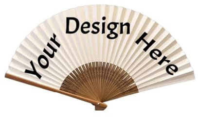 KQISAN Personalized Hand Fan Folding With Your Text/Logo/Photo, Handheld Fans For Dancing Cosplay Wedding Party Props Decorations Foldable Hand Fan (With Gift Box And Pendant),Custom Design,9 Inch
