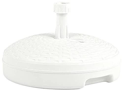 Iiaky Socle de Parasol rempli de Sable/d'eau 20 L Plastique rotin,Pied De Parasol,Pied De Parasol Lourd,Pied De Parasol sur roulettes