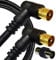 Inbrackets TV Aerial Cable Male Coax Plug to Male Coax Plug TV Aerial Cable with 90 Degree Right Angled Gold Plated Connectors – BLACK Length: 2M